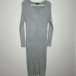 Primark Gray Ribbed Dress